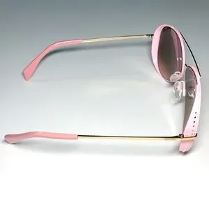 MOSCHINO Pink & Gold Lightweight Aviator Sunglasses Moschino | Accessories | Moschino Pink Gold Lightweight  main image 3